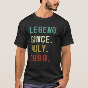 32 Years Old Legend Since July 1990 32nd Birthday T-Shirt