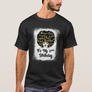 32 Years Old Leopard Melanin Girl It's My Birthday T-Shirt