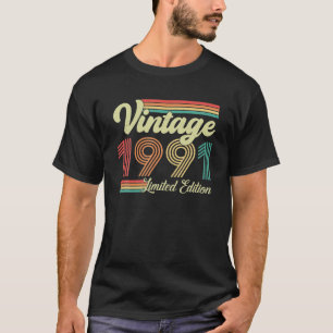 32 Years Old Vintage 1991 Born In 1991 32th T-Shirt
