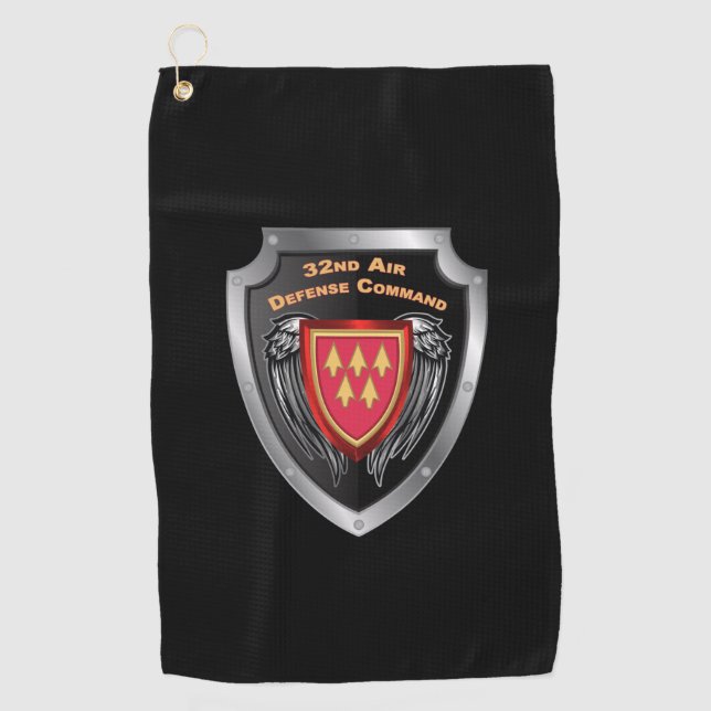 32nd Air Defence Command Customized Shield Golf Towel (Front)