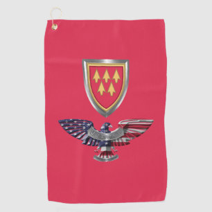 32nd Air Defence Command Eagle Golf Towel