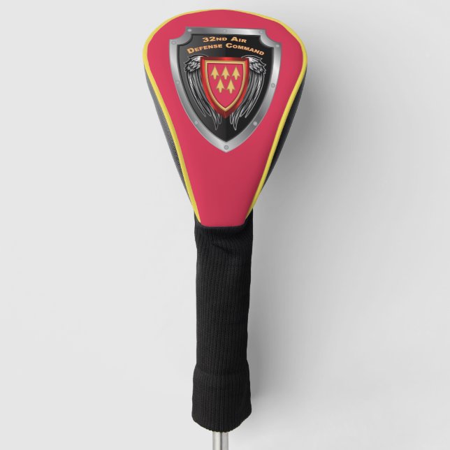 32nd Air Defence Command Shield Golf Head Cover (Front)