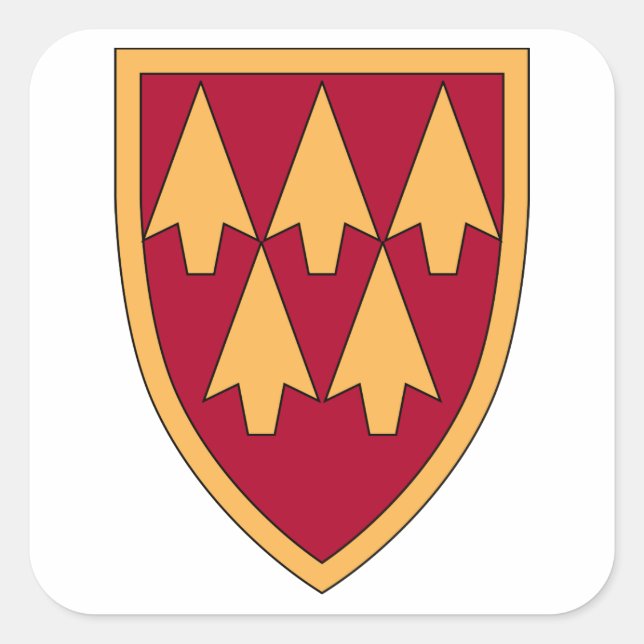 32nd Air & Missile Defence Command Square Sticker (Front)