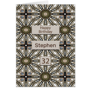 32nd Birthday Abstract Mandala Design