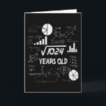 32nd Birthday Square Root Math 32 Years Old Bday Card<br><div class="desc">Birthday Design For anyone who's horoscope say difficult & Stubborn But totally worth.Wear it with pride at work,  school gym perfect to pair with shorts,  leggings or jeans for a casual yet trendy Look</div>