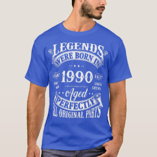 32nd Birthday Tee Vintage Legends Born In 1990 32