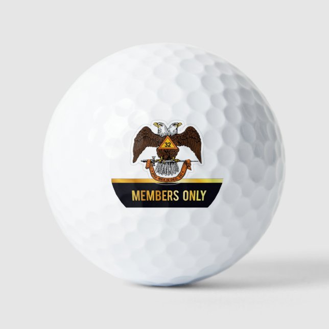 32nd degree mason golf balls (Front)