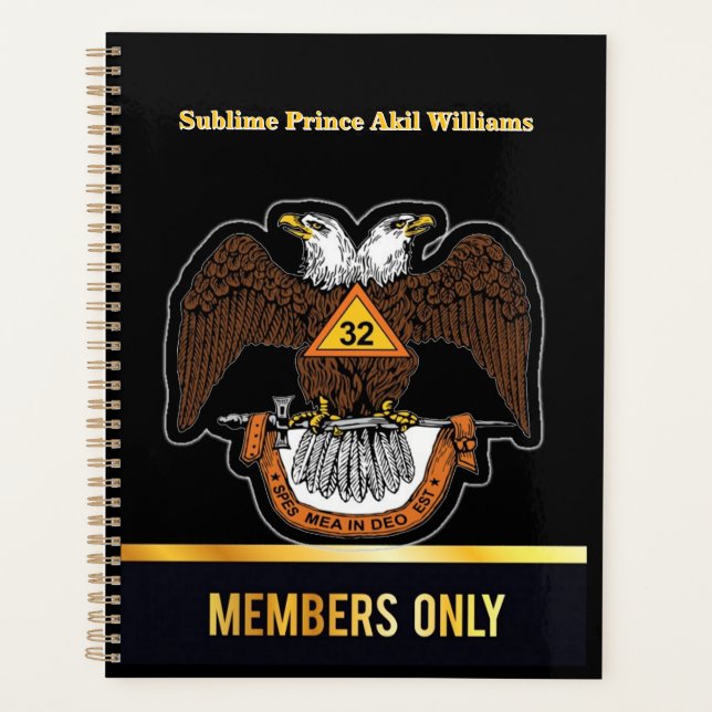 32nd degree mason  planner (Front)