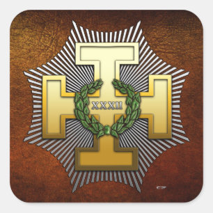 32nd Degree: Master of the Royal Secret Square Sticker