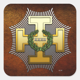 32nd Degree: Master of the Royal Secret Square Sticker