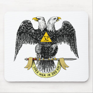 32nd Degree Scottish Rite Black Eagle Mouse Pad