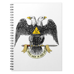 32nd Degree Scottish Rite Black Eagle Notebook