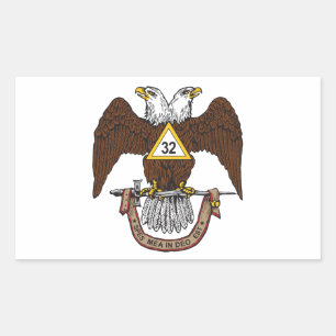 32nd Degree Scottish Rite Brown Eagle Sticker