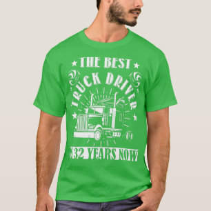 32th Birthday Present Truck Driver 32 Years Trucks T-Shirt