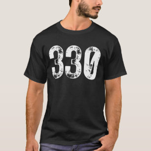 330 Area Code Akron OH Mobile Telephone Area Code  T-Shirt