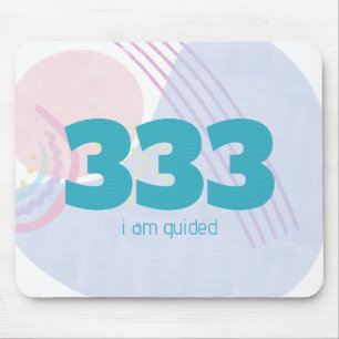 333 Angel Guidance Affirmation Manifestation Mouse Pad