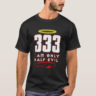 333 Chemise Funny Demi-Mal Ange Devil Tshirt