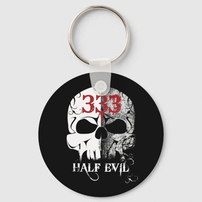 333 Half Evil Keychain (Front)