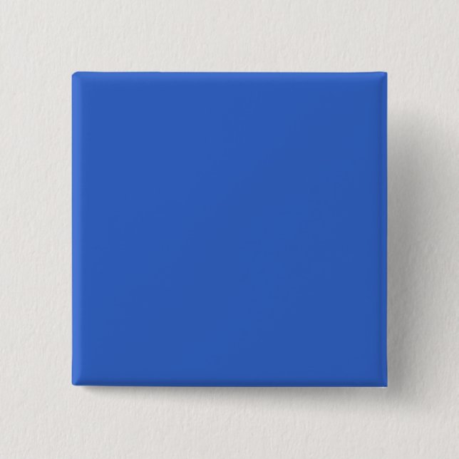 3366CC Solid Blue Background Colour Template 2 Inch Square Button (Front)