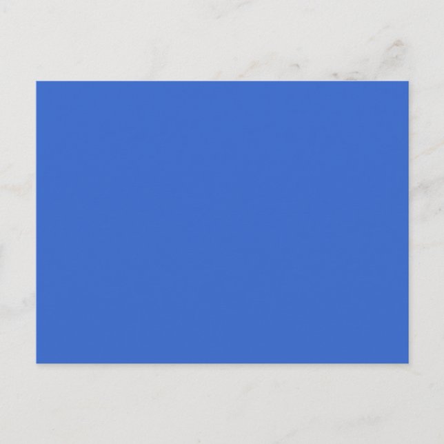3366CC Solid Blue Background Colour Template Postcard (Front)