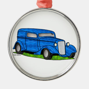33 Chevy Sedan Delivery Metal Ornament