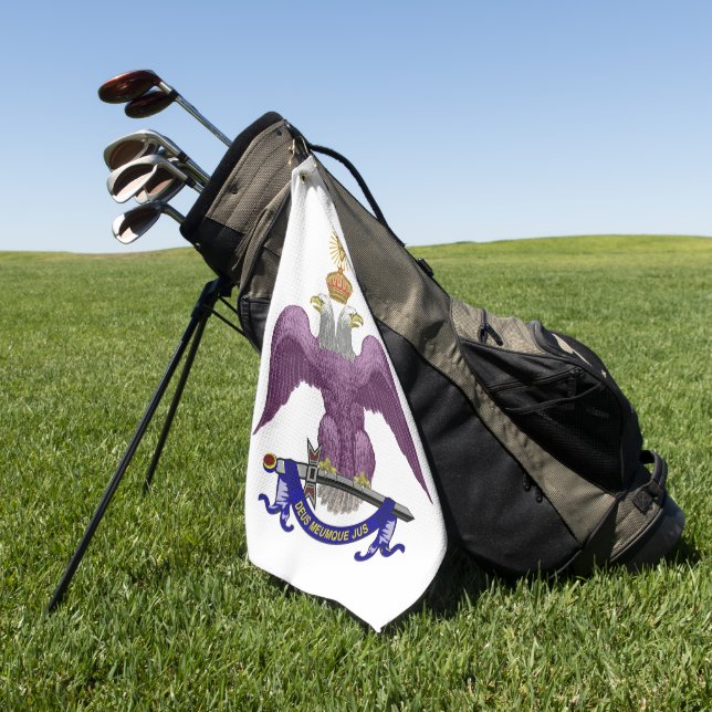 33 Degree Freemason Golf Towel (Green)