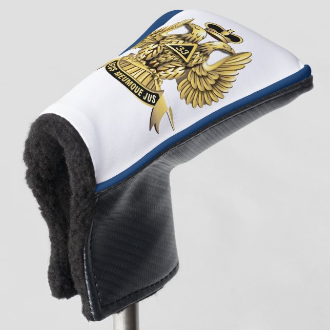 33 Degree Mason   Golf Head Cover (3/4 Front)