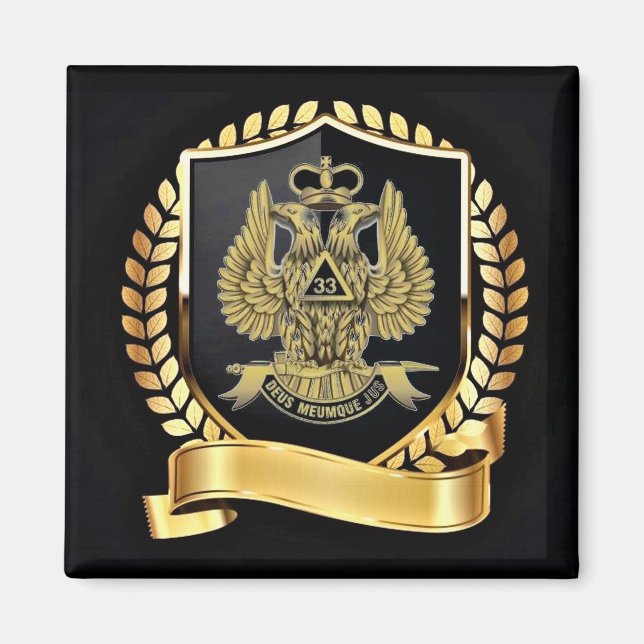 33 Degree Mason Magnet (Front)