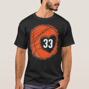 33 Number 33 - Basketball Graphic Saying Ball Bbal T-Shirt