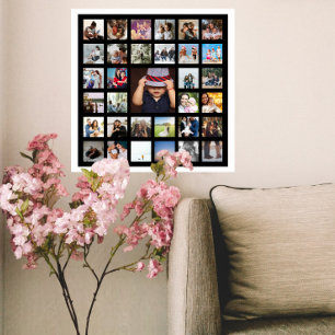 33 Photo Template Personalized Custom Made Collage Poster