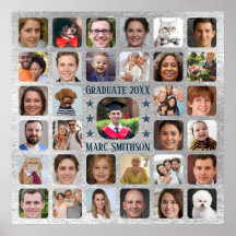   33 Photos to Personalize Graduation Party Square