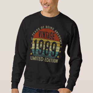 33 Year Old Vintage 1989   33rd Classic Sweatshirt