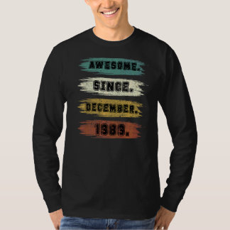 33 Years Old Awesome Since December 1989 33th Bir T-Shirt