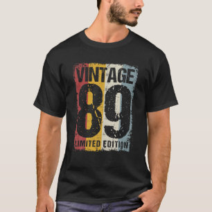 33 Years Old Vintage 1989 33Rd Birthday Decoration T-Shirt