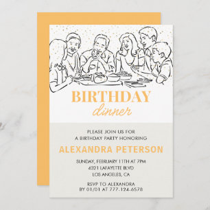 33e anniversaire invitation Anniversaire Dîner