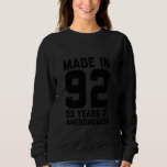 33rd Birthday for Men Women Mom Dad Father Age 33  Sweatshirt<br><div class="desc">33rd Birthday for Men Women Mom Dad Father Age 33 Year Old</div>