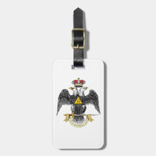 33rd Degree Scottish Rite Black Eagle Luggage Tag