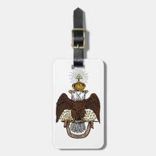 33rd Degree Scottish Rite Brown Eagle Luggage Tag