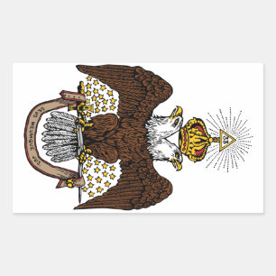 33rd Degree Scottish Rite Brown Eagle Sticker