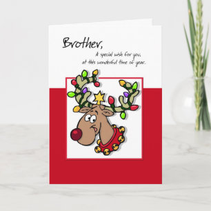 3404 Brother Humourous Holiday Wish Card