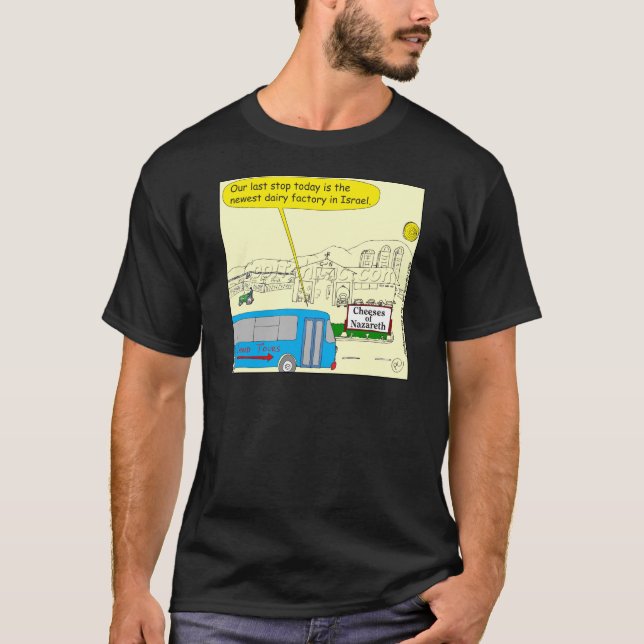 343 Cheeses of nazareth colour cartoon T-Shirt (Front)