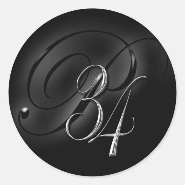 34 Initial P Wedding Envelope Seal II (Front)