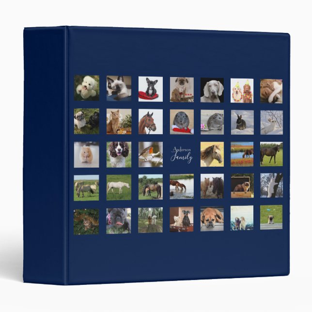 34 PHOTO Classeur DE COLLAGE - Peut MODIFIER LA CO (Devant/Côté)