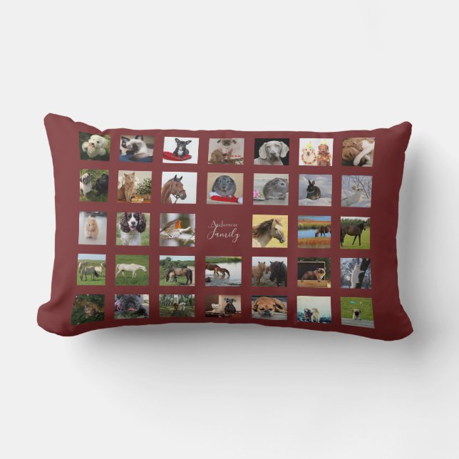34 PHOTO COLLAGE Coussin - TOUTE COULEUR (Recto)