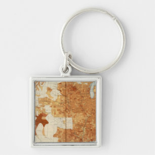 34 Proportion religious denominations 1890 Keychain