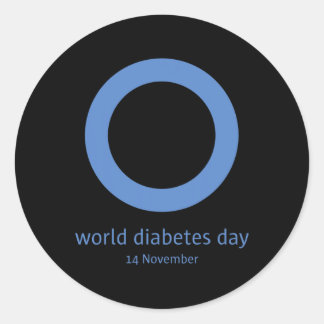 "World Diabetes Day " Diabetes Awareness Classic Round Sticker