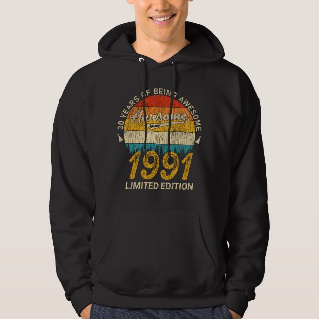 34 Year Old Birthday Legend 34th Birthday Gift Hoodie (Front)