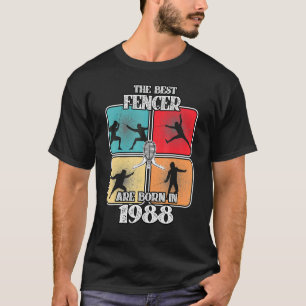 34 Year Old Fencer Fencing Sport 1988 34th Birthda T-Shirt