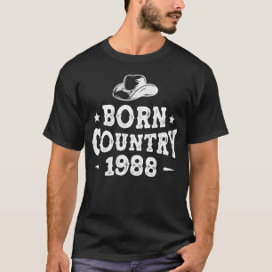 34 Year Old Western Country Music 1988 34th Birth T-Shirt