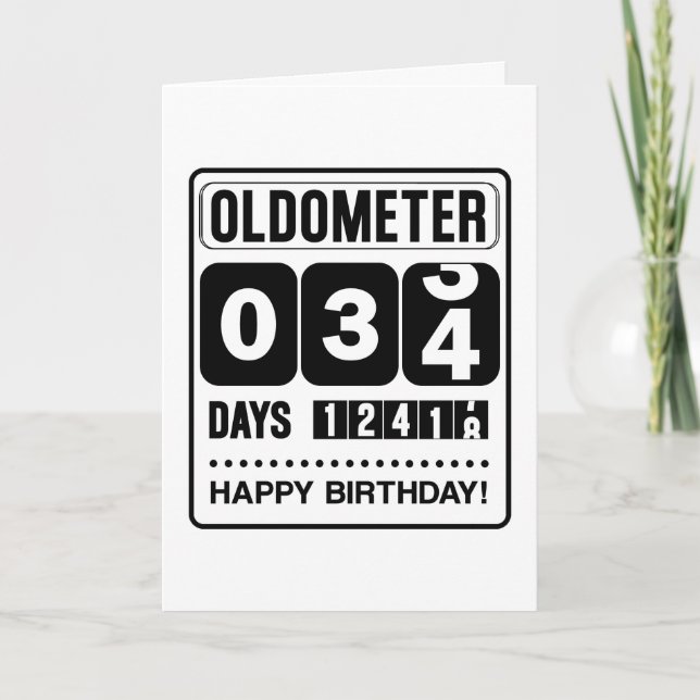 34e Anniversaire Carte Oldometer (Devant)